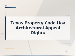 Texas Hoa Architectural Appeal Letter Template